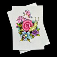 Image 1 of Garden Snail Emetic art print