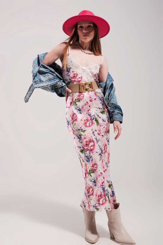 Image of FLORAL SLIP DRESS