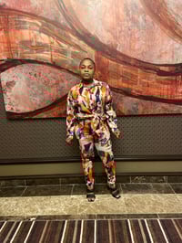 Image 2 of Multicolored Top & Pants Set