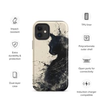 Image 9 of Black Cat On Ivory Tough Case for iPhone®