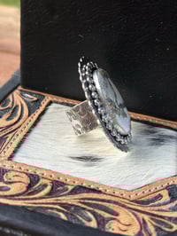 Image 2 of Huge White Buffalo Ring