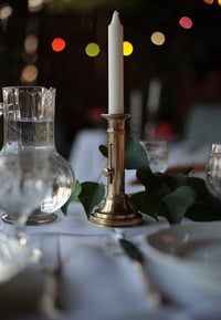 Image 5 of Kerzenständer, einflammig, Messing, mit Schiebefunktion, klein