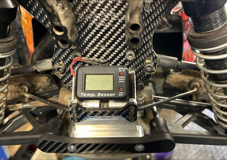 Bonehead rc upgraded carbon Losi 5b TLR rear pin brace Image 3