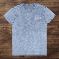 Image 3 of "Local Hope Dealer" embroidered DENIM tee!