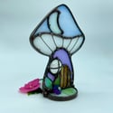 Lavender Mushie Moon Cottage Candle Holder 