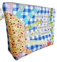 Image 3 of Keep Your Face Towards the Sunshine Pouch - BLUE