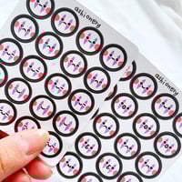 Image 3 of Kaonashi face emote stickers