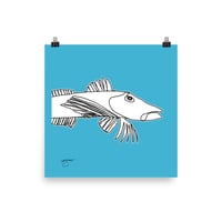 Image 1 of Poster Sea Robin Blue