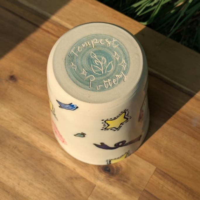 Image of Stars and Ribbons Travel Mug