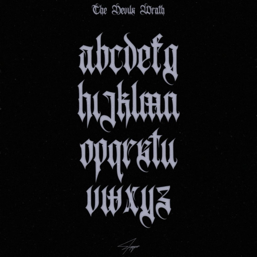 THE DEVILS WRATH™ - GOTHIC SCRIPT