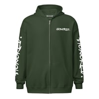 Image 4 of HONORED. Zip-Up Side B