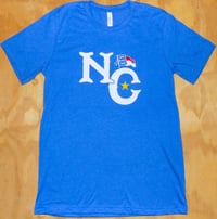 Image 1 of NC Wavin’ Flag (Heather Navy or Heather Royal)