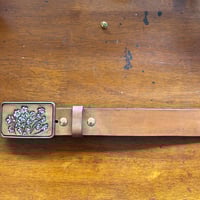 Image 5 of PLAIN BELT WITH LEATHER BUCKLE