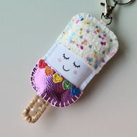 Image 2 of Rainbow Valentine Keyring or Hanging Decoration