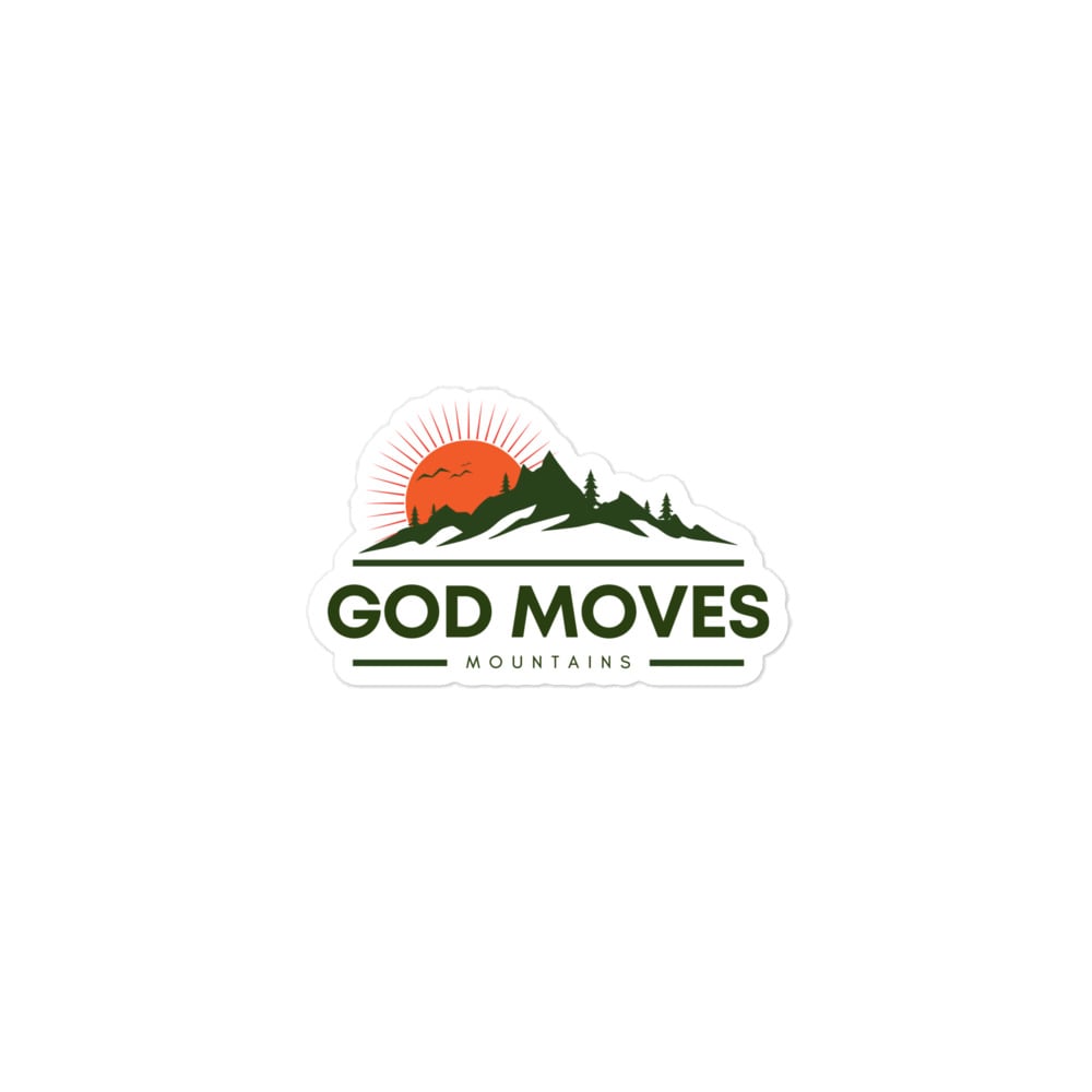 Image of God Moves Mountains Stickers