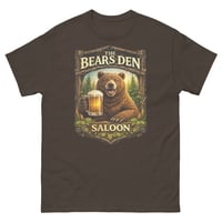 Image 1 of  Bear’s Den Saloon Unisex T-Shirt | Rustic Wilderness Bar Tee | Western Wildlife Saloon Shirt
