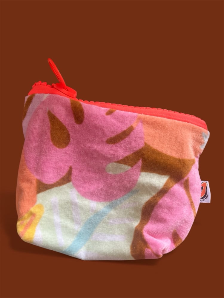 Image of Postcard pouch- Pastel Tropical 