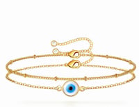 Image 1 of     Golden Guardian Evil Eye Bracelet