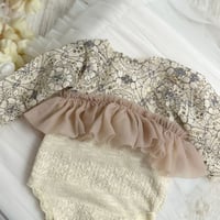 Image 3 of Newborn photography bodysuit - Lara - beige| photo props