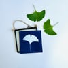 Ginkgo Leaf - Mini Framed Cyanotype