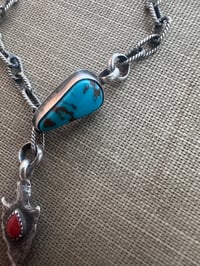 Image 4 of Pilot Mountain and Vintage Coral Chain Bracelet 