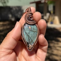 Image 3 of Colorful Labradorite Pendant 💚