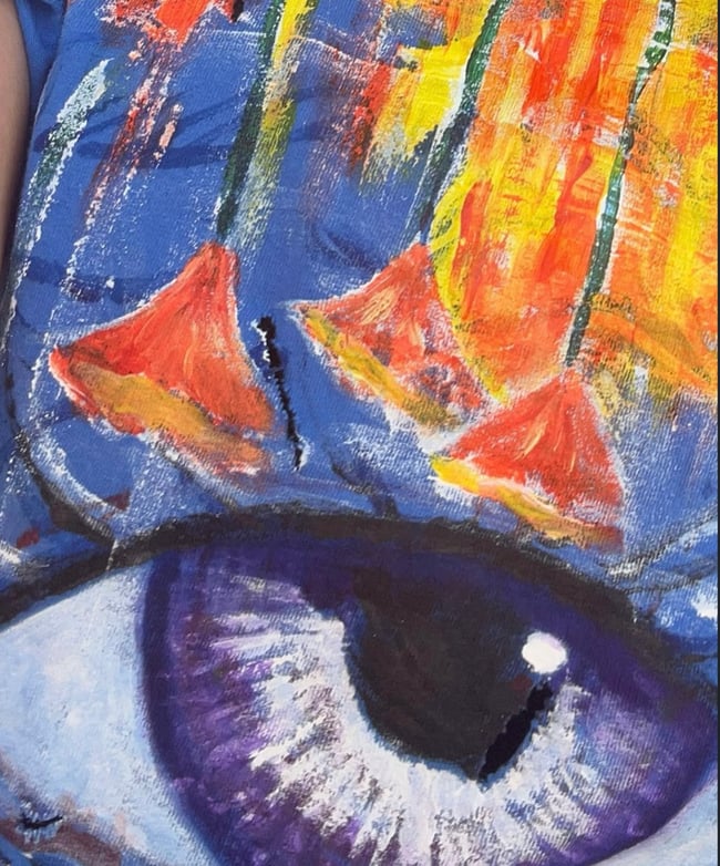 Custom Hand Painted T-Shirt  Made to Order