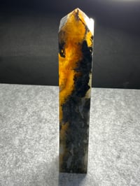 Image 3 of Yellow Fluorite & Moss Agate Tower #2410