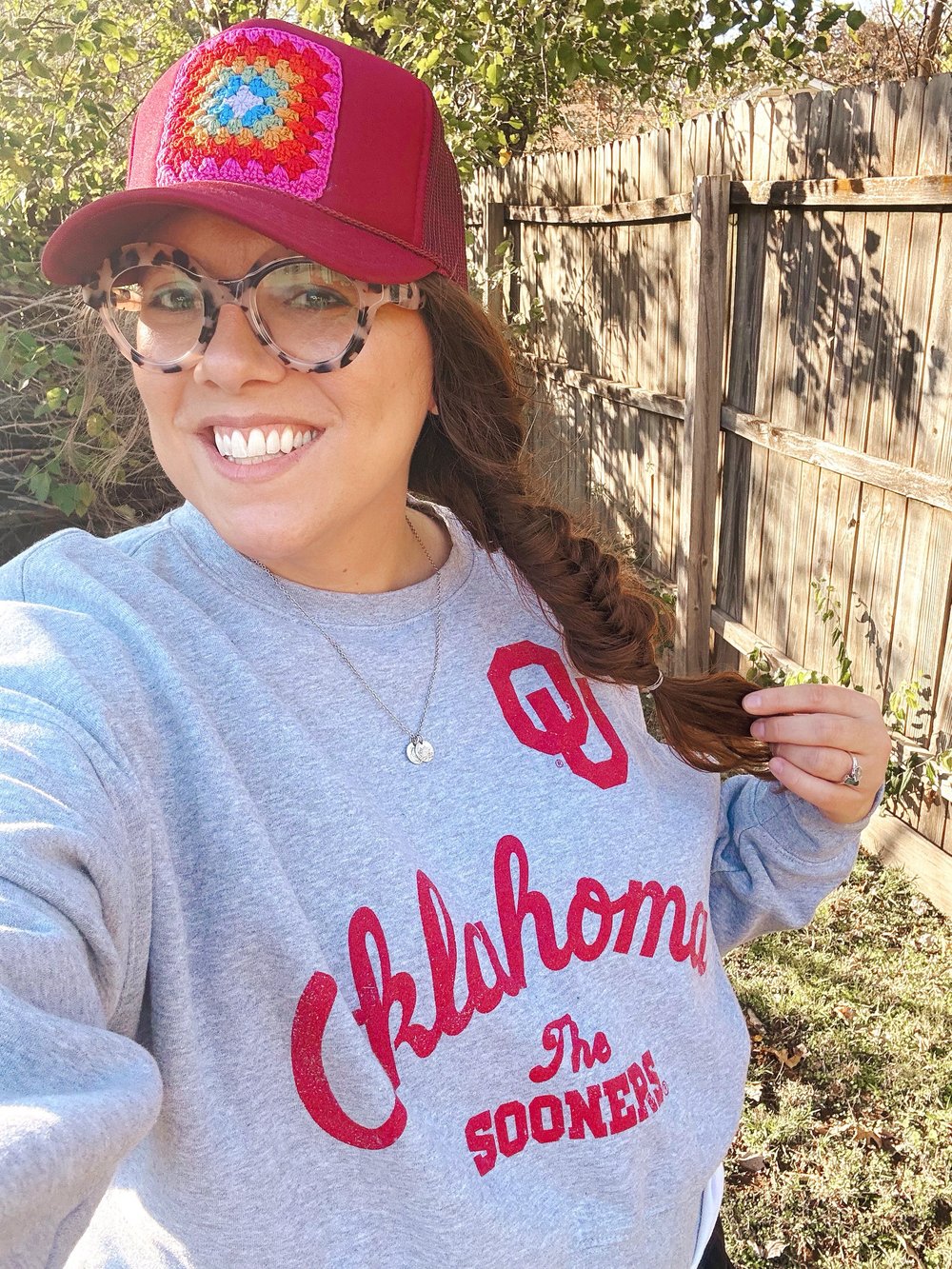 Image of Granny Square Trucker Hat 