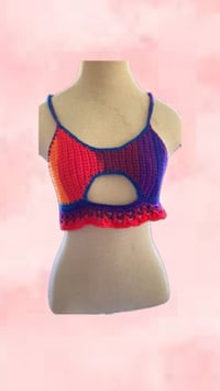 Image 1 of Cropped Peekaboo top 