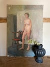 Nude painted on board