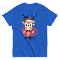 Image 3 of Reindeer But First Coffee tee