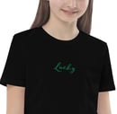 Image 5 of Lucky Leprechaun Organic -Embroidered front-cotton kids t-shirt