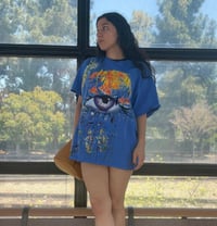 Image 3 of SURREAL STORM Hand Painted T-Shirt, Custom Fabric Paint Wearable Art, Made to Order