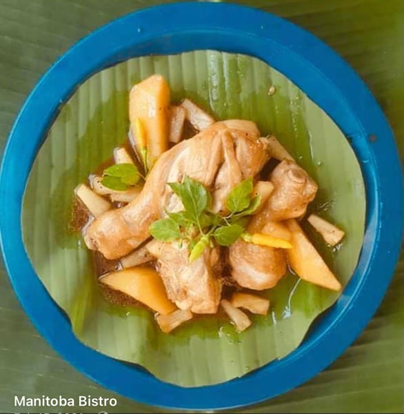 Image of Chicken Adobo includes rice and drink with free delivery