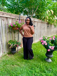 Image 3 of Dressy Blouse w/Shimmer & Elastic Waist 