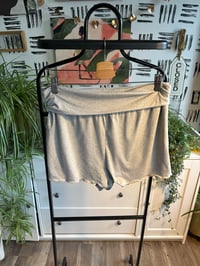 Image 1 of Gray soft ruffle shorts