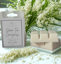 Image 2 of Green tea & lemongrass / lemon & lime clamshell wax melts 