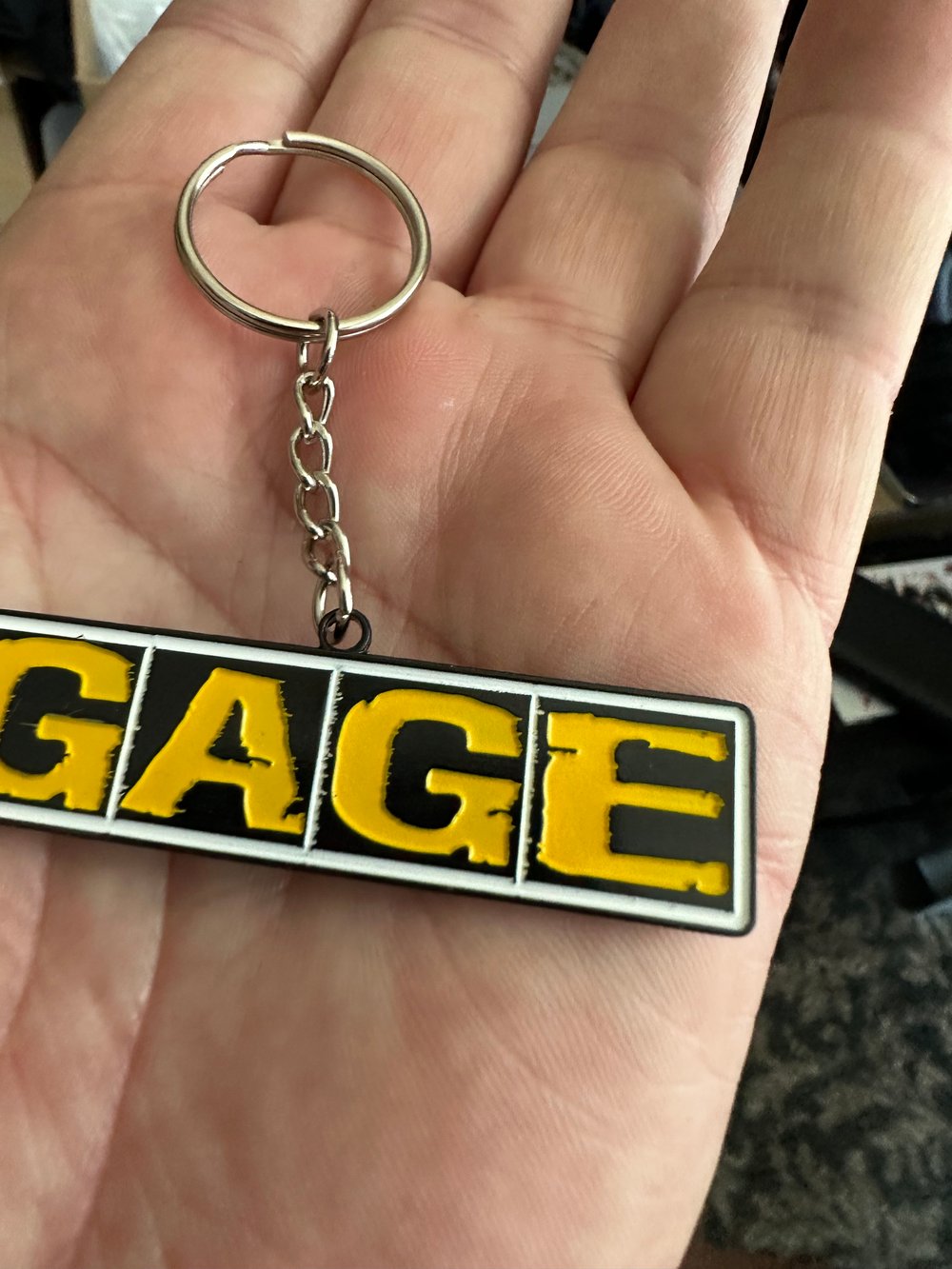 GAGE metal keychain