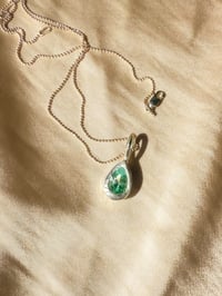 Image 2 of sea foam pear charm 