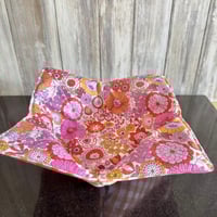 Image 2 of Quilted Soup Bowl Cozy in Orange cotton
