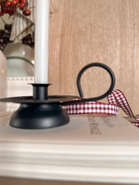 Image 2 of Antique Black Chamberstick