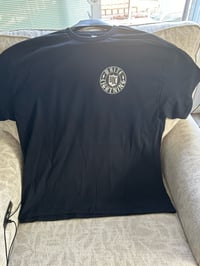 Image 2 of WL  White Line Dancing Black Tee  sizes : Small thru 5X 