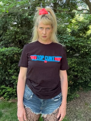 Image of Black Top Cunt Tee Shirt 