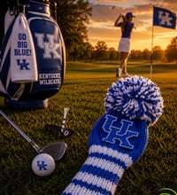 Image 2 of University of Kentucky UK Wildcats custom Golf Club Cover hand knit logo College football -aa40f948