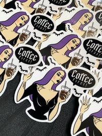 Coffee First! Guerita- Laminated Sticker