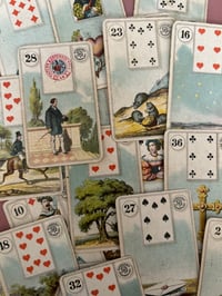 Image 5 of Petit Lenormand par Bernard Dondorf, tamponné, Allemagne, XIXème siècle!
