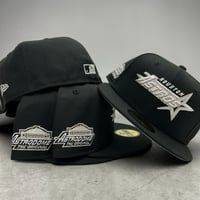 Image 2 of New Era 59Fifty Black/ Metallic Silver Astros 