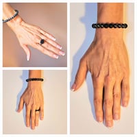 Image 3 of The Black Mix Magnetic Bracelet Collection