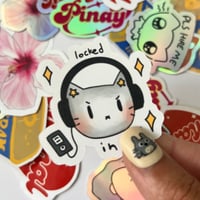 Image 2 of Locked In Sparkle Sticker